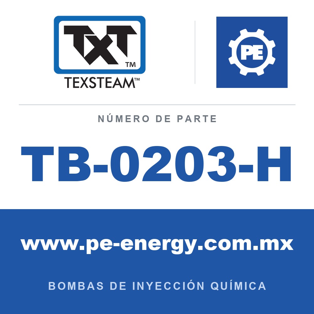 Texsteam TB-0203-H - Texsteam TB 0203-H - Componente de Cabezal del Cuerpo de Bomba