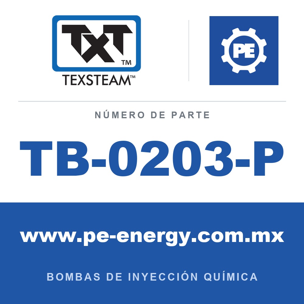 Texsteam TB-0203-P - Texsteam TB 0203-P - Componente de Cabezal del Cuerpo de Bomba