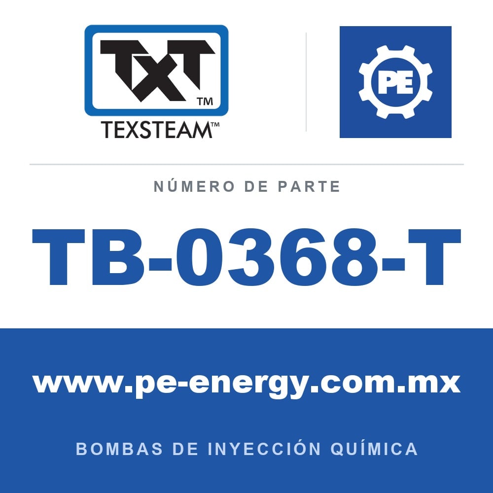 Texsteam TB-0368-T - Texsteam TB 0368-T - Componente del Cuerpo de Bomba