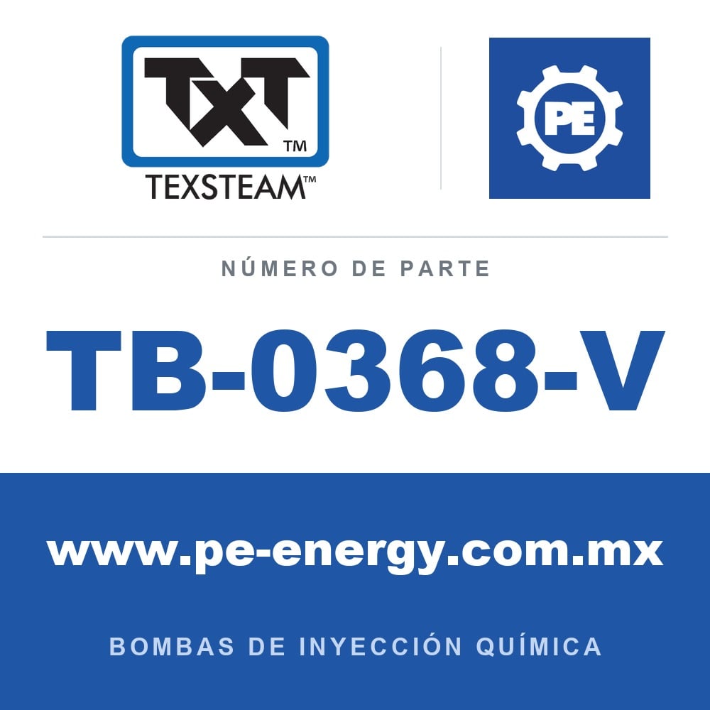 Texsteam TB-0368-V - Texsteam TB 0368-V - Componente del Cuerpo de Bomba
