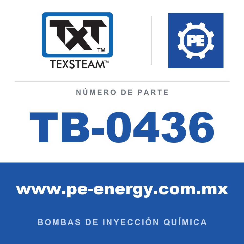 Texsteam TB-0436 - Texsteam TB 0436 - Componente del Cuerpo de Bomba
