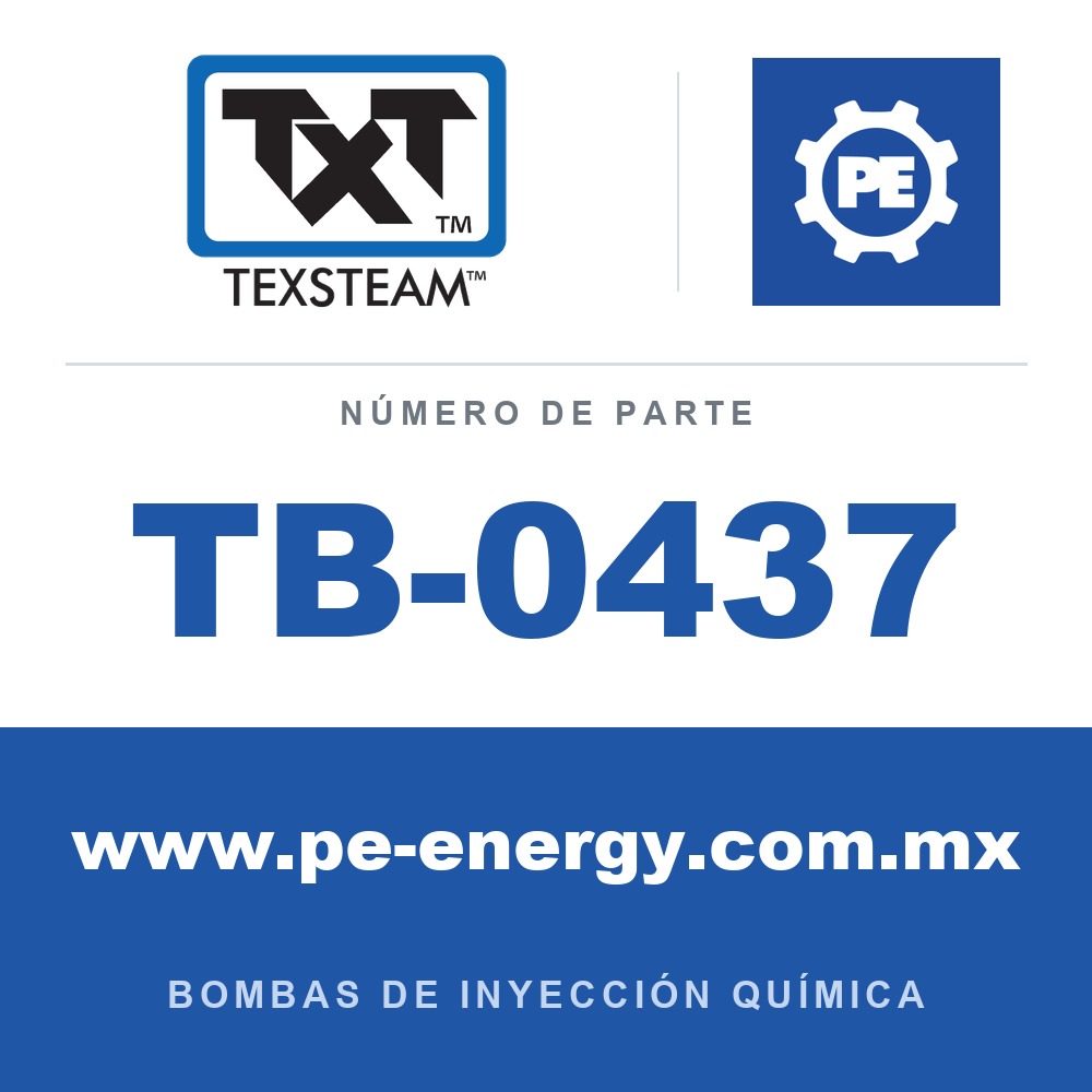Texsteam TB-0437 - Texsteam TB 0437 - Componente del Cuerpo de Bomba