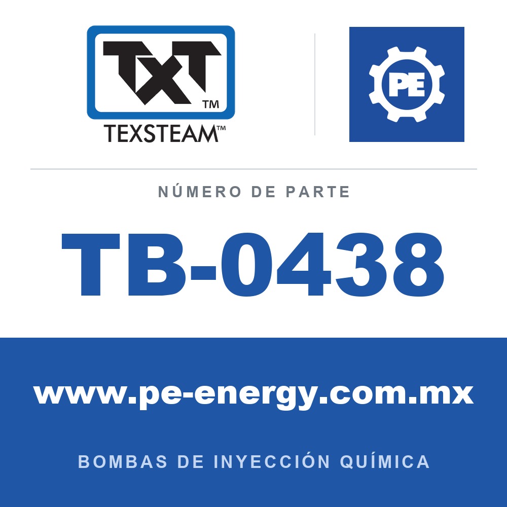 Texsteam TB-0438 - Texsteam TB 0438 - Componente del Cuerpo de Bomba