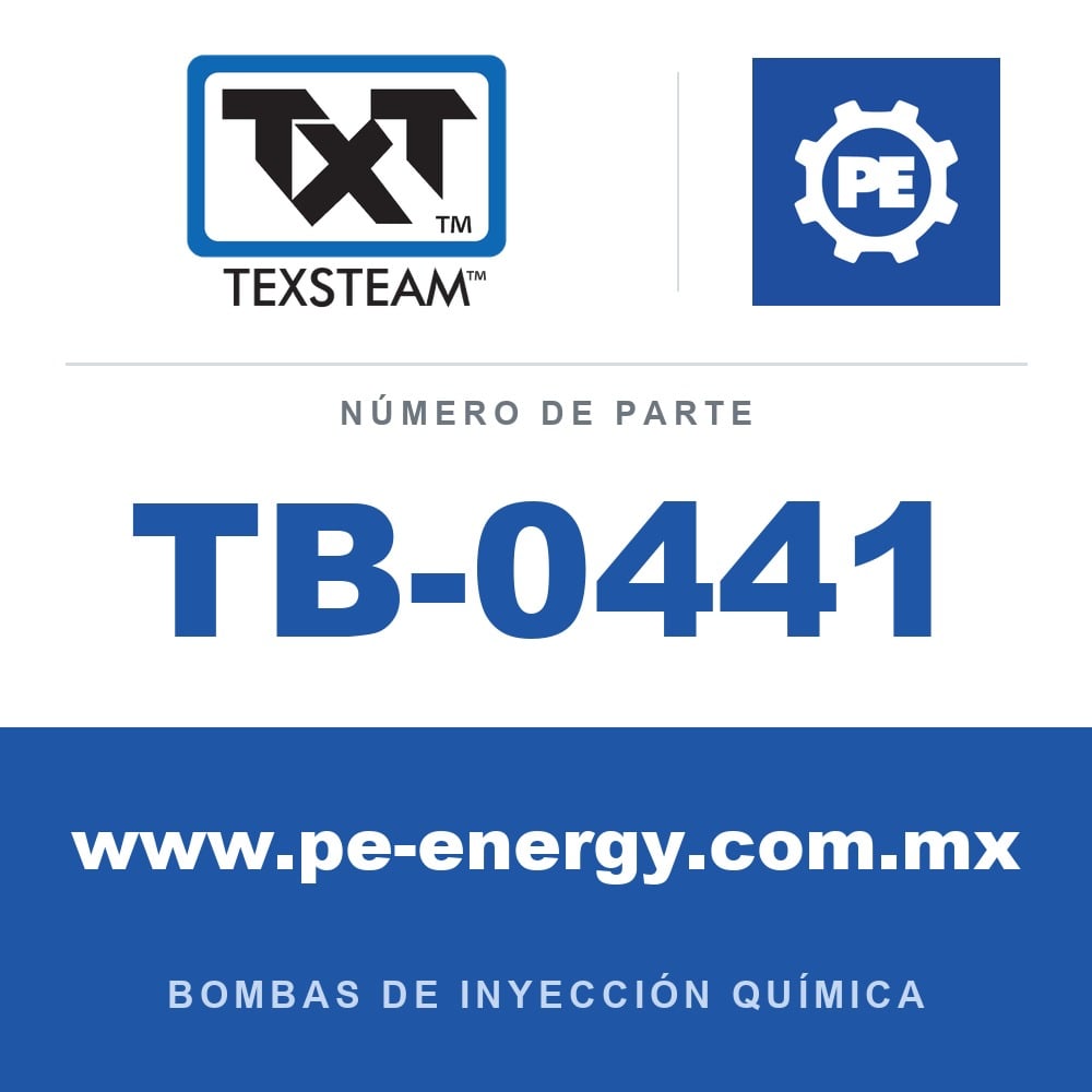 Texsteam TB-0441 - Texsteam TB 0441 - Componente del Cuerpo de Bomba