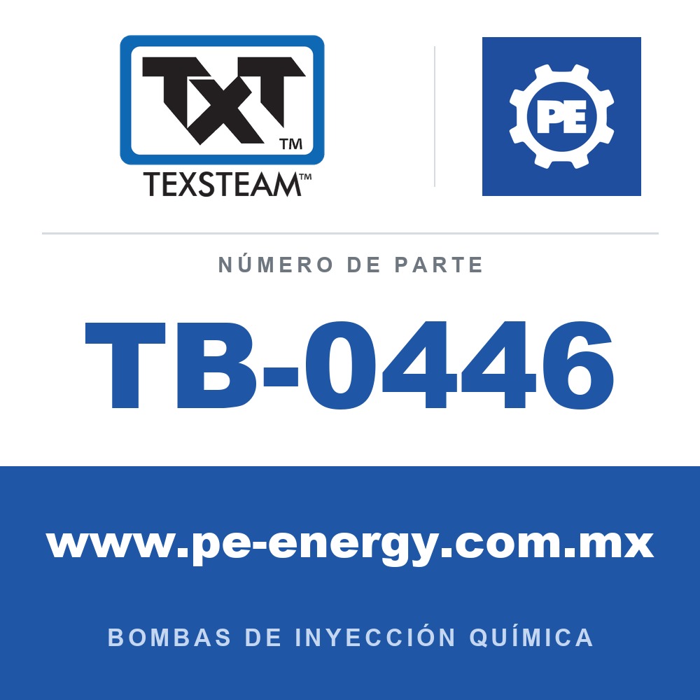 Texsteam TB-0446 - Texsteam TB 0446 - Componente del Cuerpo de Bomba