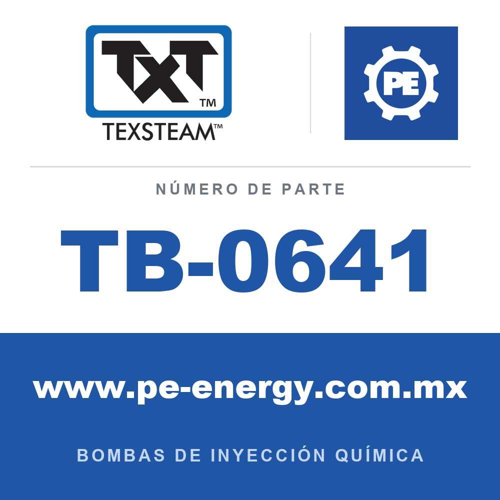 Texsteam TB-0641 - Texsteam TB 0641 - Componente del Cuerpo de Bomba