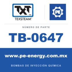 Texsteam TB-0647 - Texsteam TB 0647 - Componente del Cuerpo de Bomba