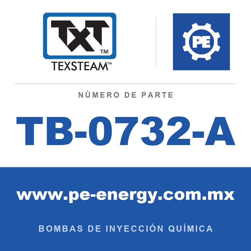 Texsteam TB-0732-A - Texsteam TB 0732-A - Componente de Cabezal del Cuerpo de Bomba