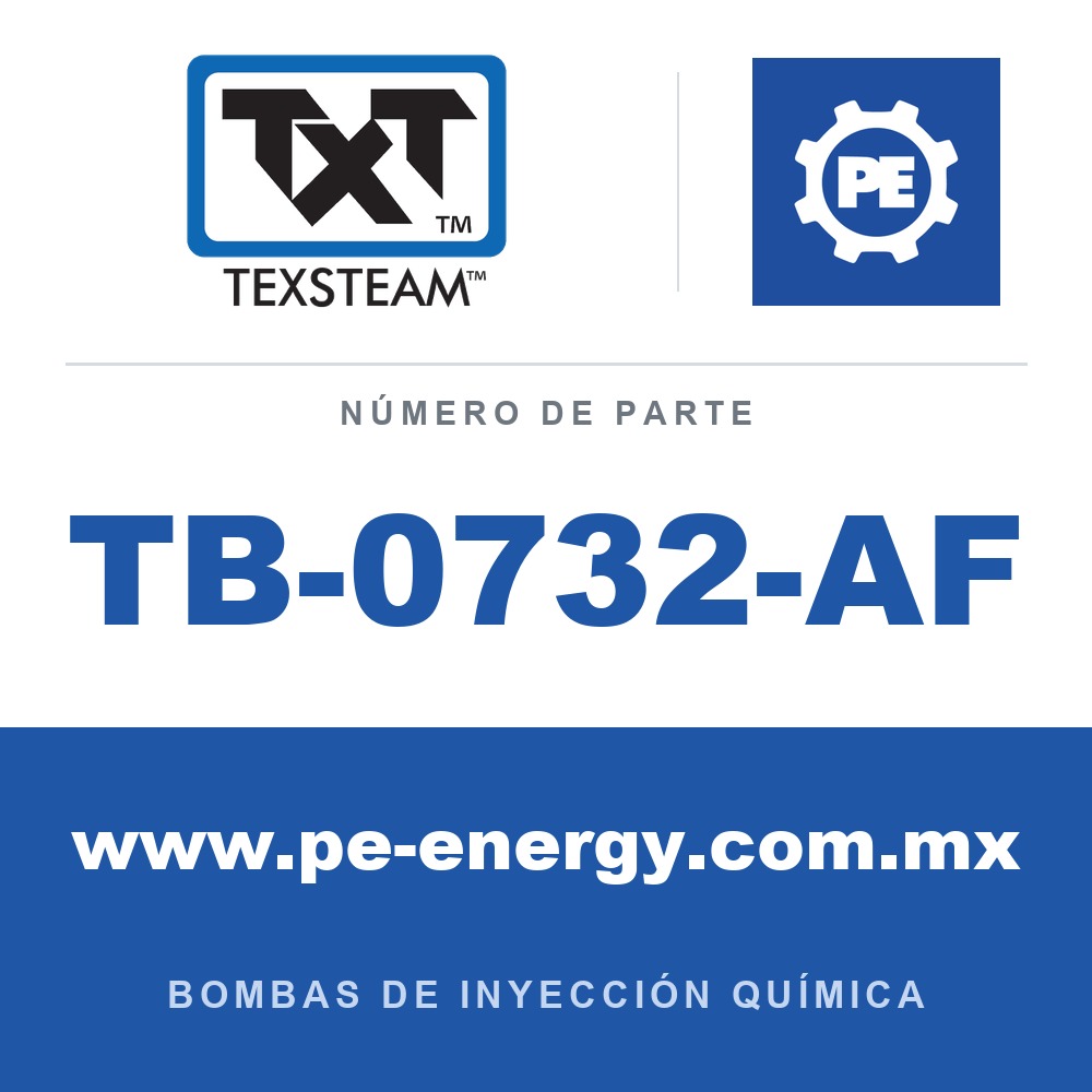 Texsteam TB-0732-AF - Texsteam TB 0732-AF - Componente de Cabezal del Cuerpo de Bomba