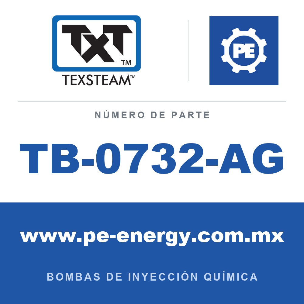 Texsteam TB-0732-AG - Texsteam TB 0732-AG - Componente de Cabezal del Cuerpo de Bomba