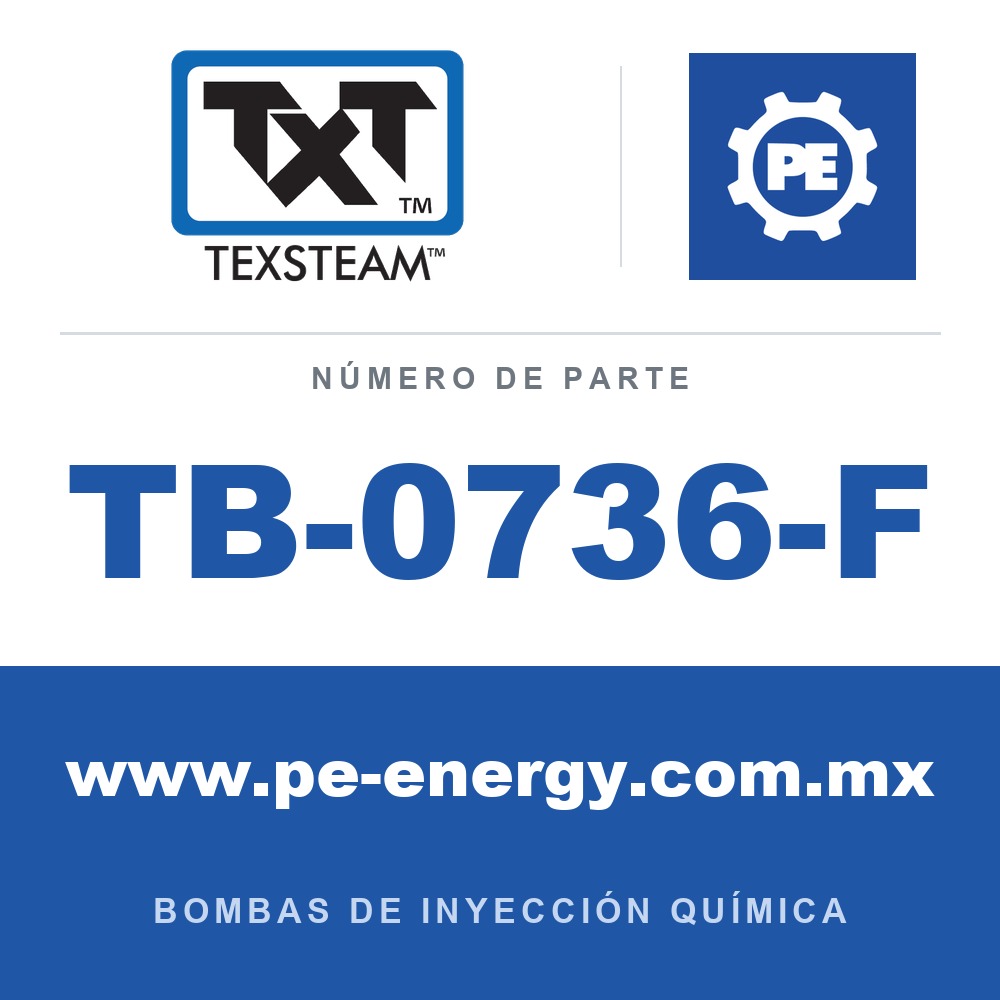 Texsteam TB-0736-F - Texsteam TB 0736-F - Componente del Cuerpo de Bomba