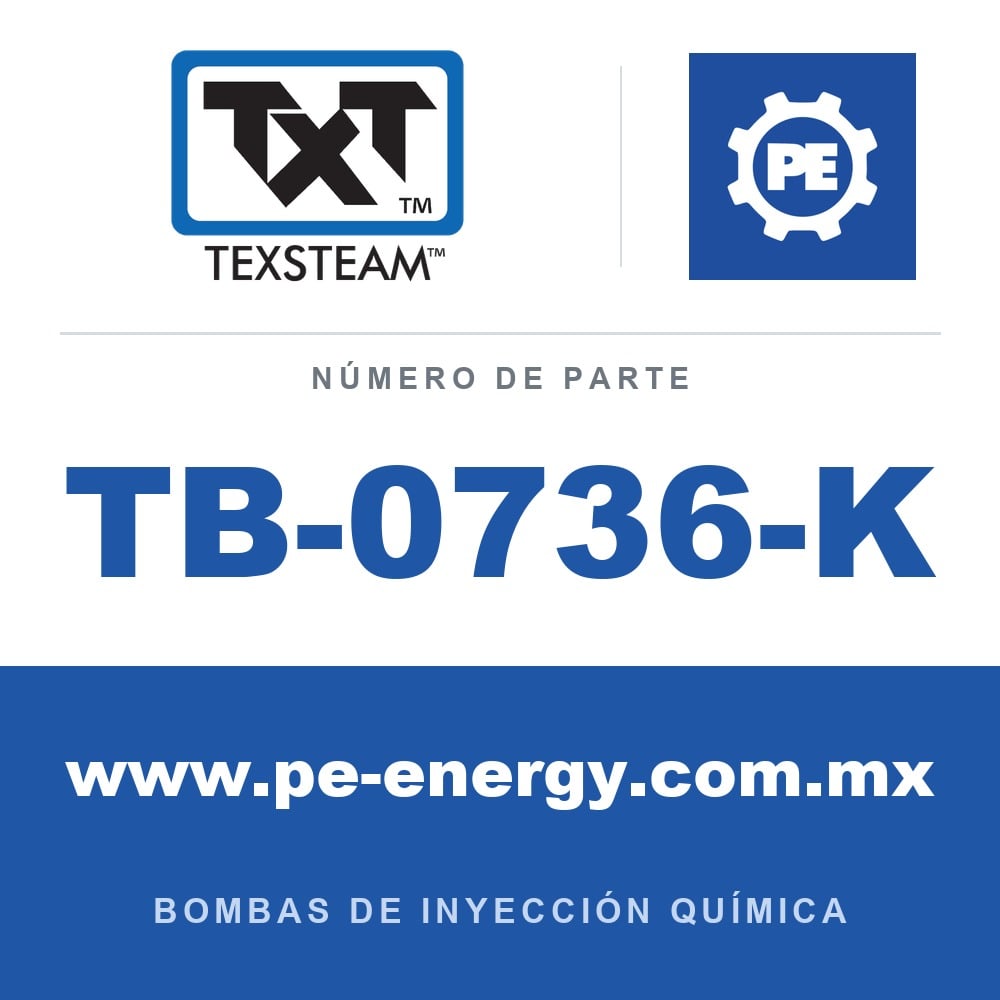 Texsteam TB-0736-K - Texsteam TB 0736-K - Componente del Cuerpo de Bomba