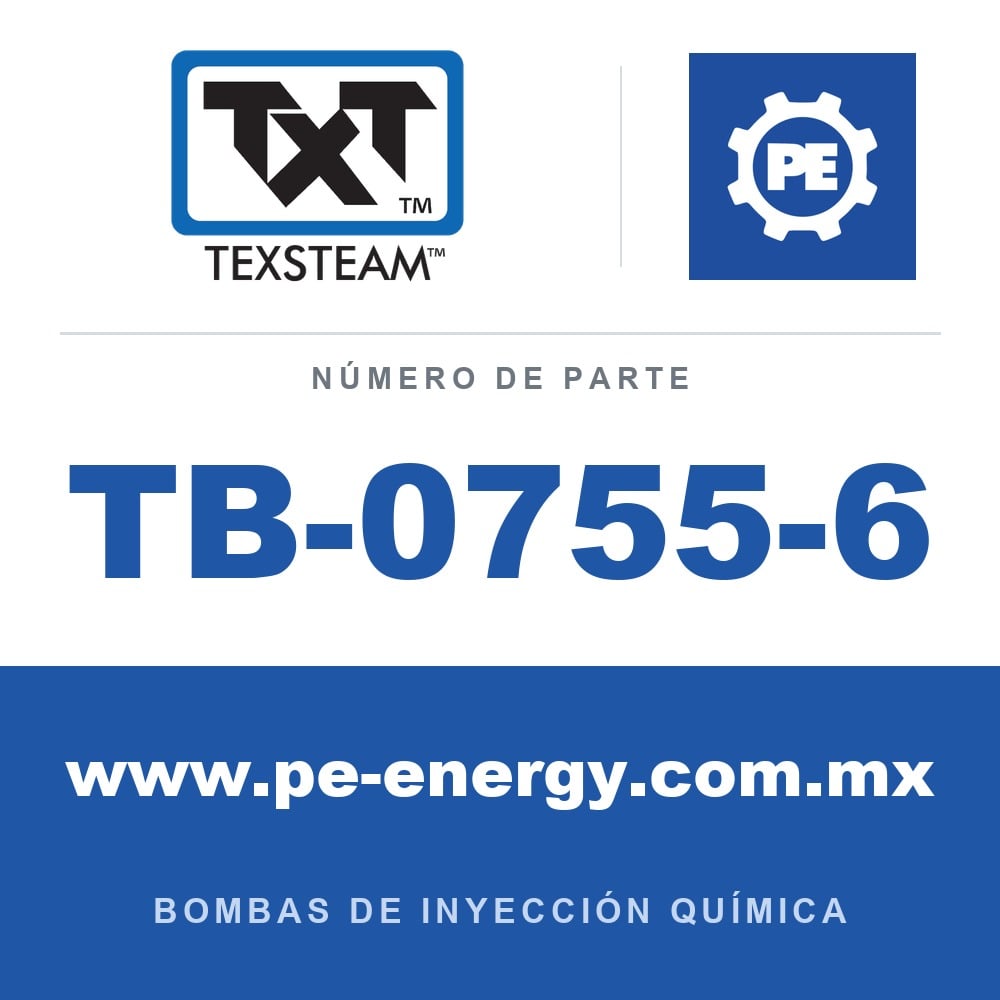 Texsteam TB-0755-6 - Texsteam TB 0755-6 - Componente de Cabezal del Cuerpo de Bomba