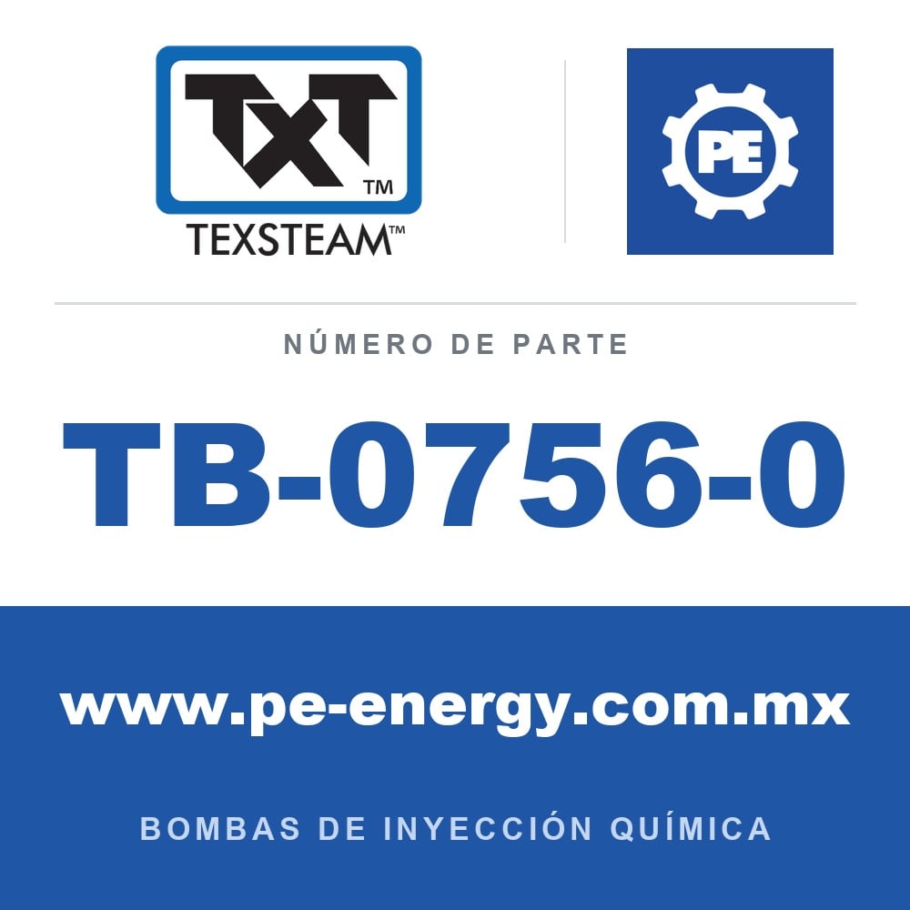 Texsteam TB-0756-0 - Texsteam TB 0756-0 - Componente de Cabezal del Cuerpo de Bomba