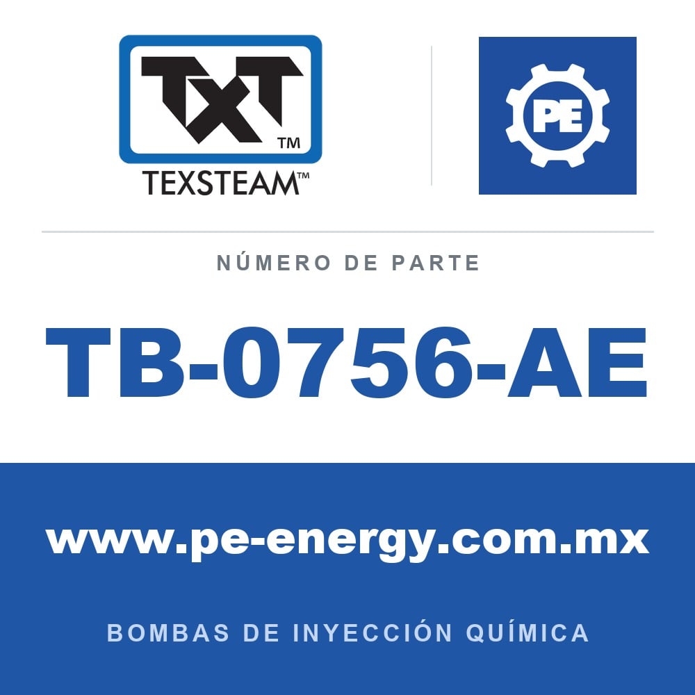 Texsteam TB-0756-AE - Texsteam TB 0756-AE - Componente de Cabezal del Cuerpo de Bomba