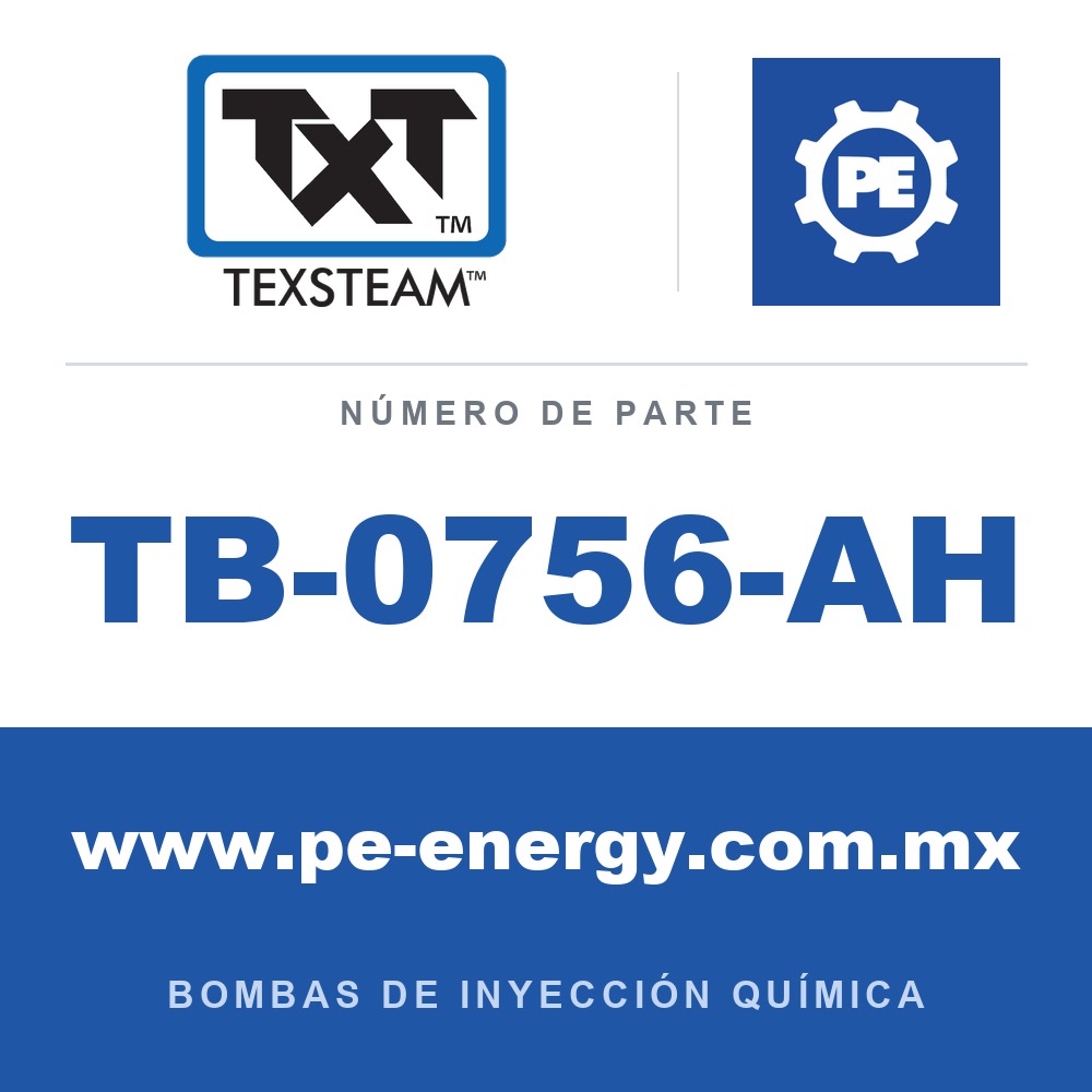 Texsteam TB-0756-AH - Texsteam TB 0756-AH - Componente de Cabezal del Cuerpo de Bomba