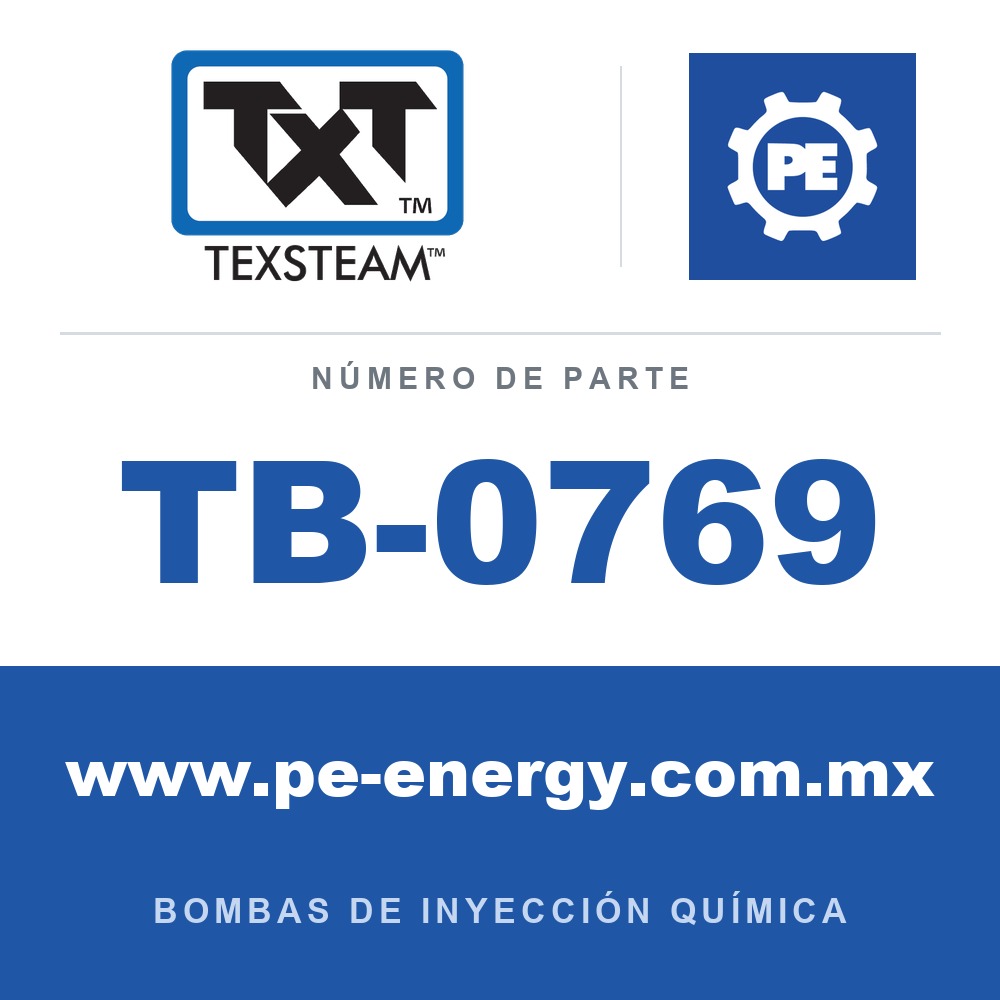 Texsteam TB-0769 - Texsteam TB 0769 - Componente del Cuerpo de Bomba