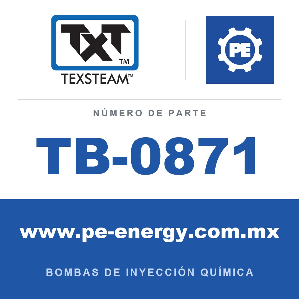 Texsteam TB-0871 - Texsteam TB 0871 - Componente del Cuerpo de Bomba