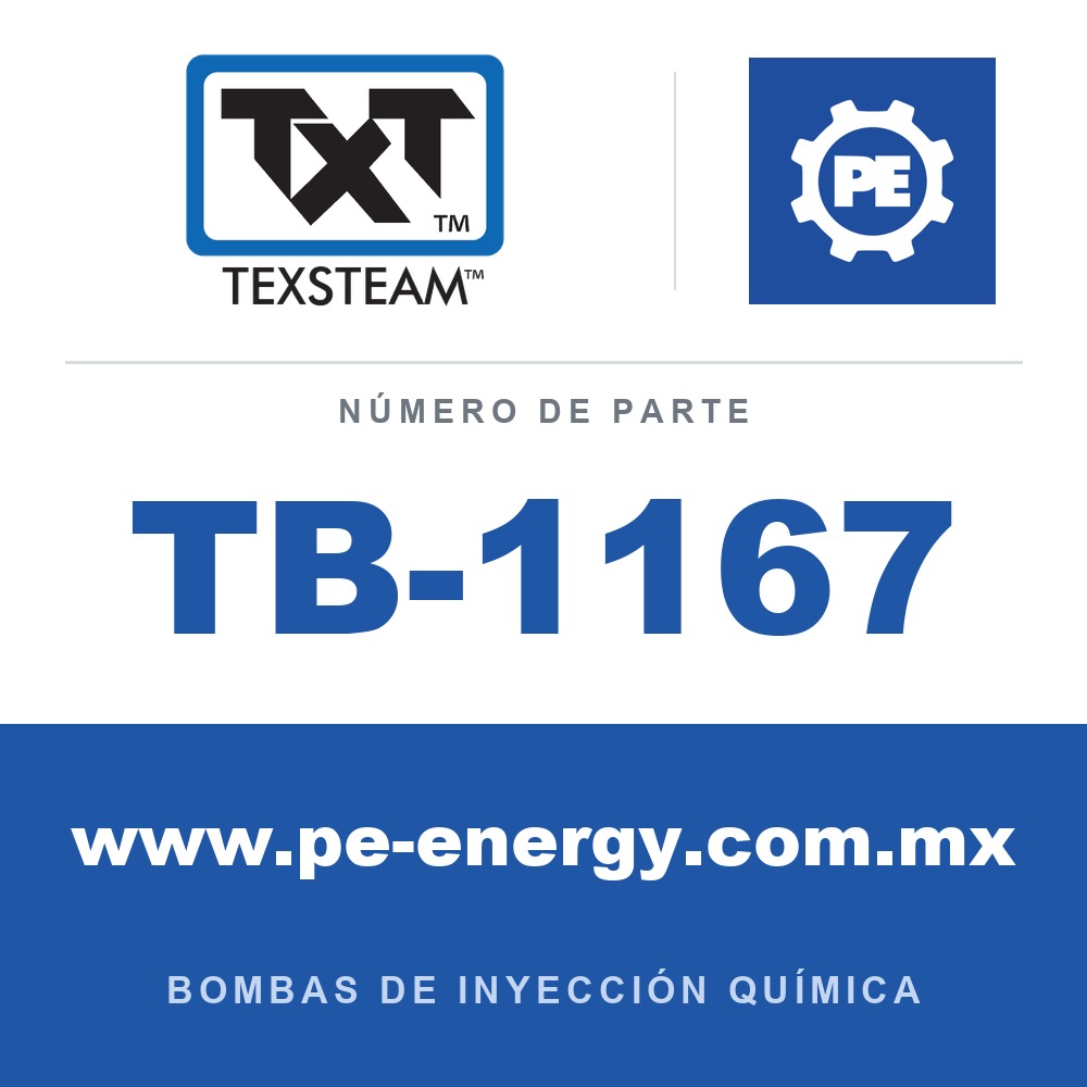 Texsteam TB-1167 - Texsteam TB 1167 - Componente del Cuerpo de Bomba