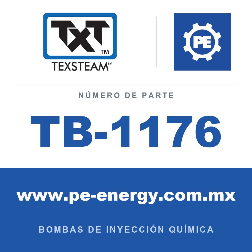 Texsteam TB-1176 - Texsteam TB 1176 - Componente del Cuerpo de Bomba