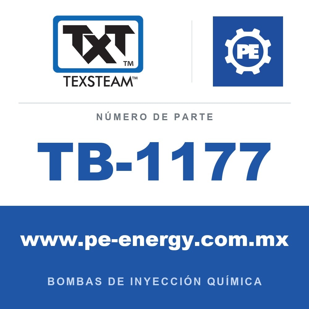 Texsteam TB-1177 - Texsteam TB 1177 - Componente del Cuerpo de Bomba