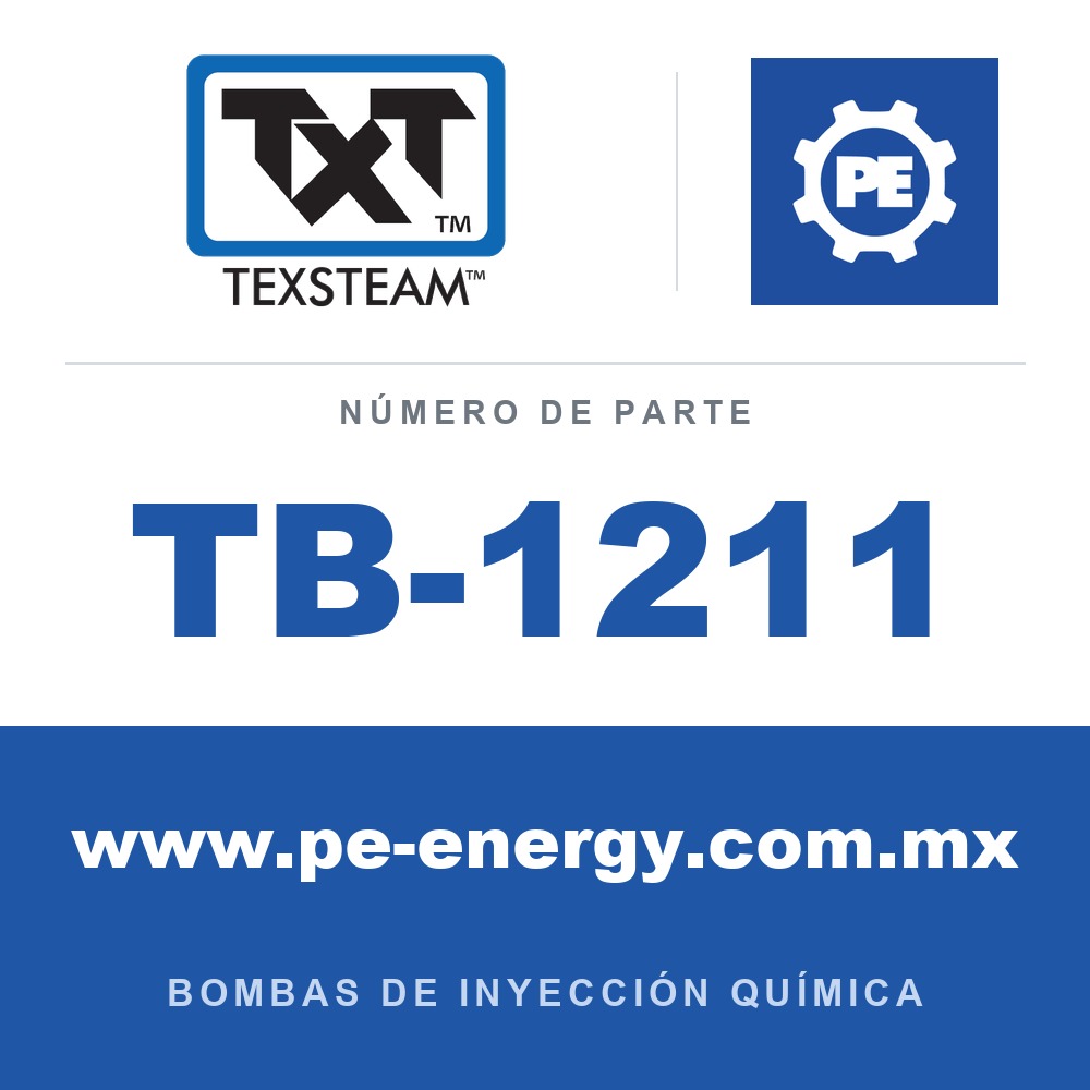 Texsteam TB-1211 - Texsteam TB 1211 - Componente del Cuerpo de Bomba