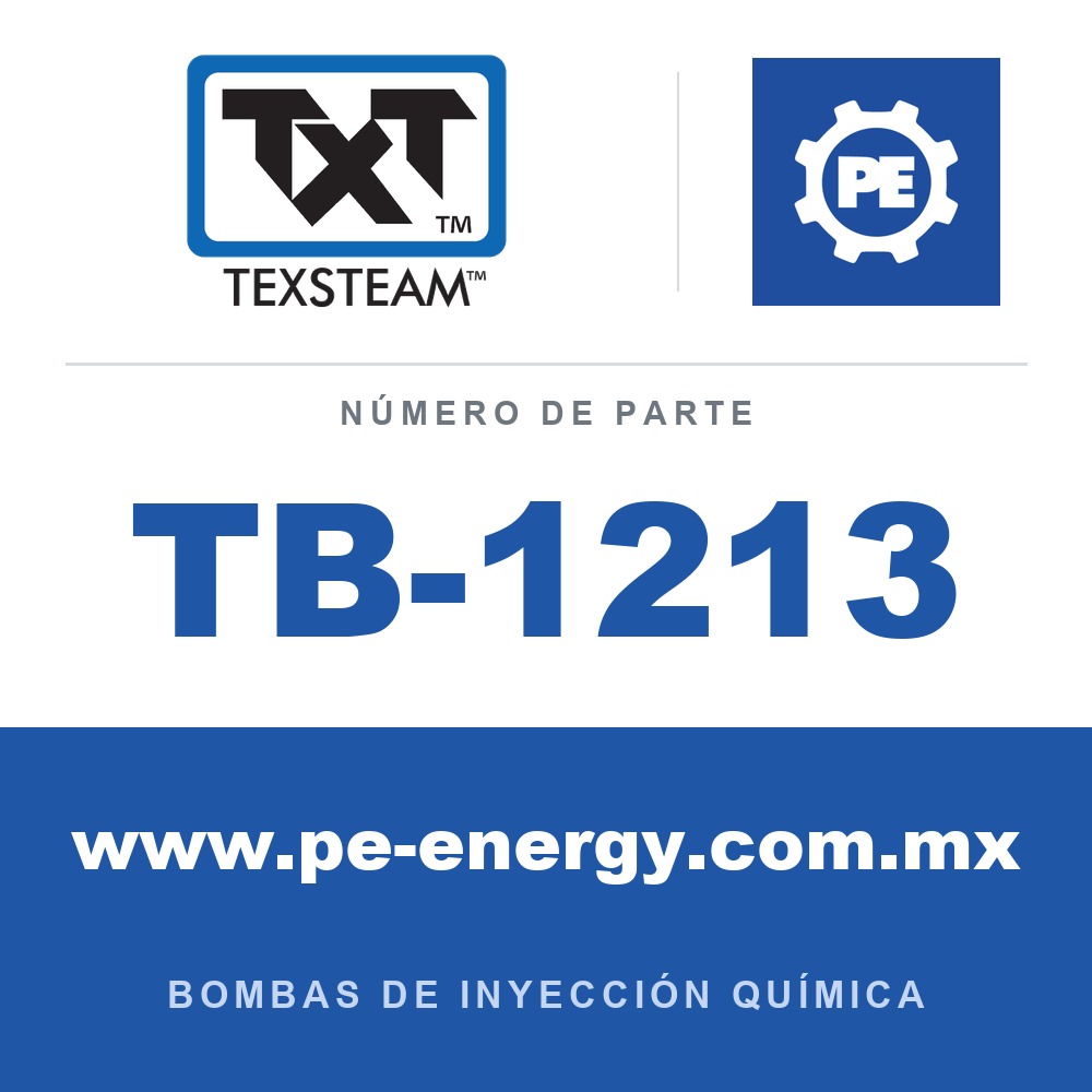 Texsteam TB-1213 - Texsteam TB 1213 - Componente del Cuerpo de Bomba