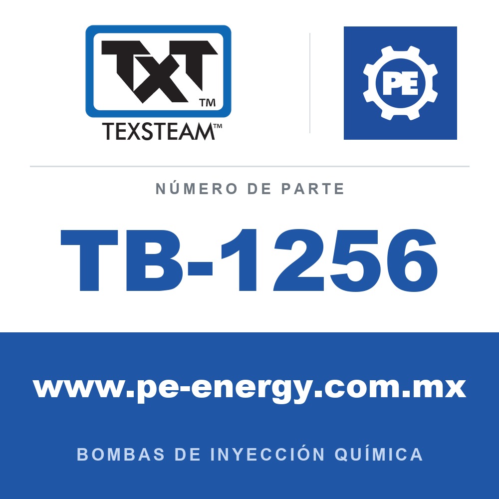 Texsteam TB-1256 - Texsteam TB 1256 - Componente del Cuerpo de Bomba
