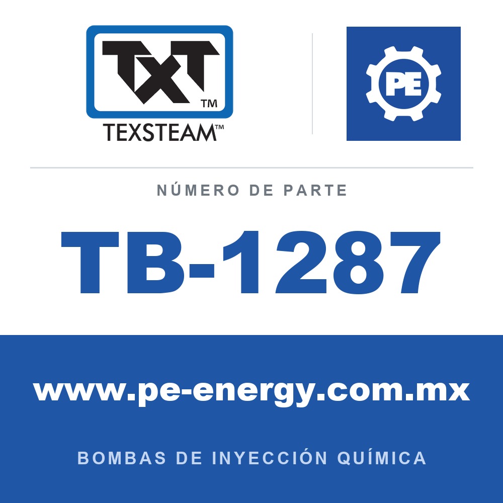 Texsteam TB-1287 - Texsteam TB 1287 - Componente del Cuerpo de Bomba