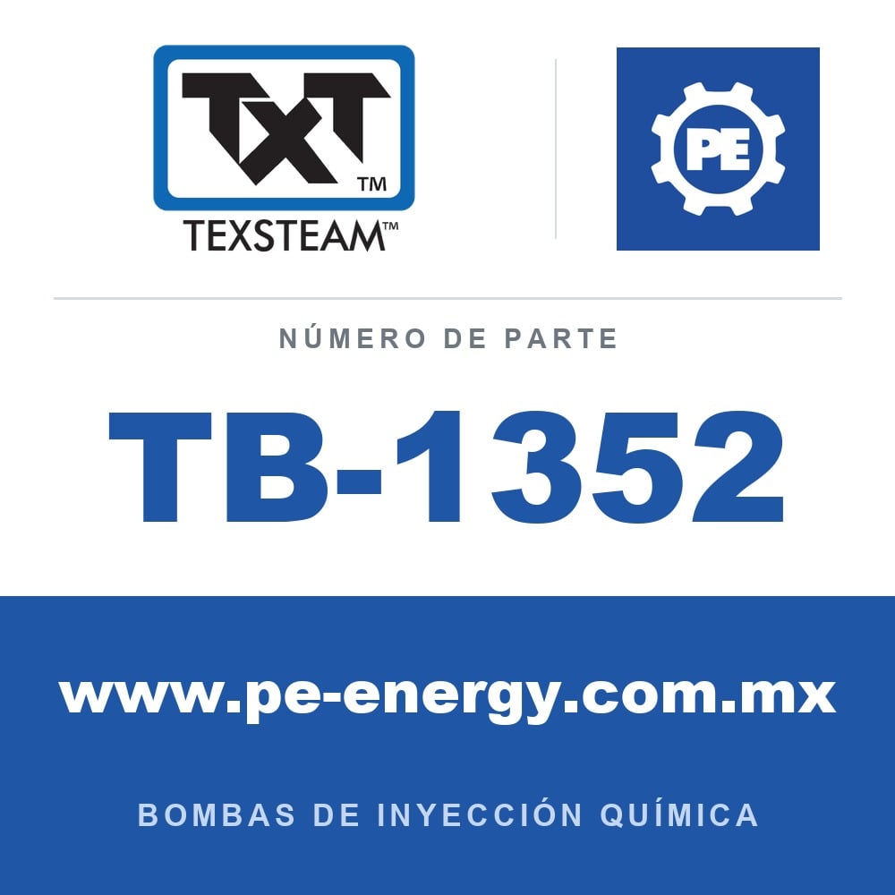 Texsteam TB-1352 - Texsteam TB 1352 - Componente del Cuerpo de Bomba