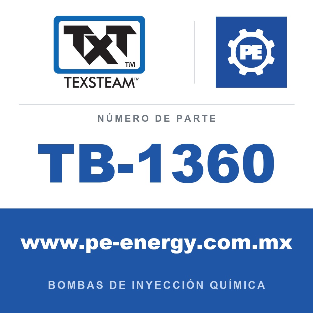 Texsteam TB-1360 - Texsteam TB 1360 - Componente del Cuerpo de Bomba