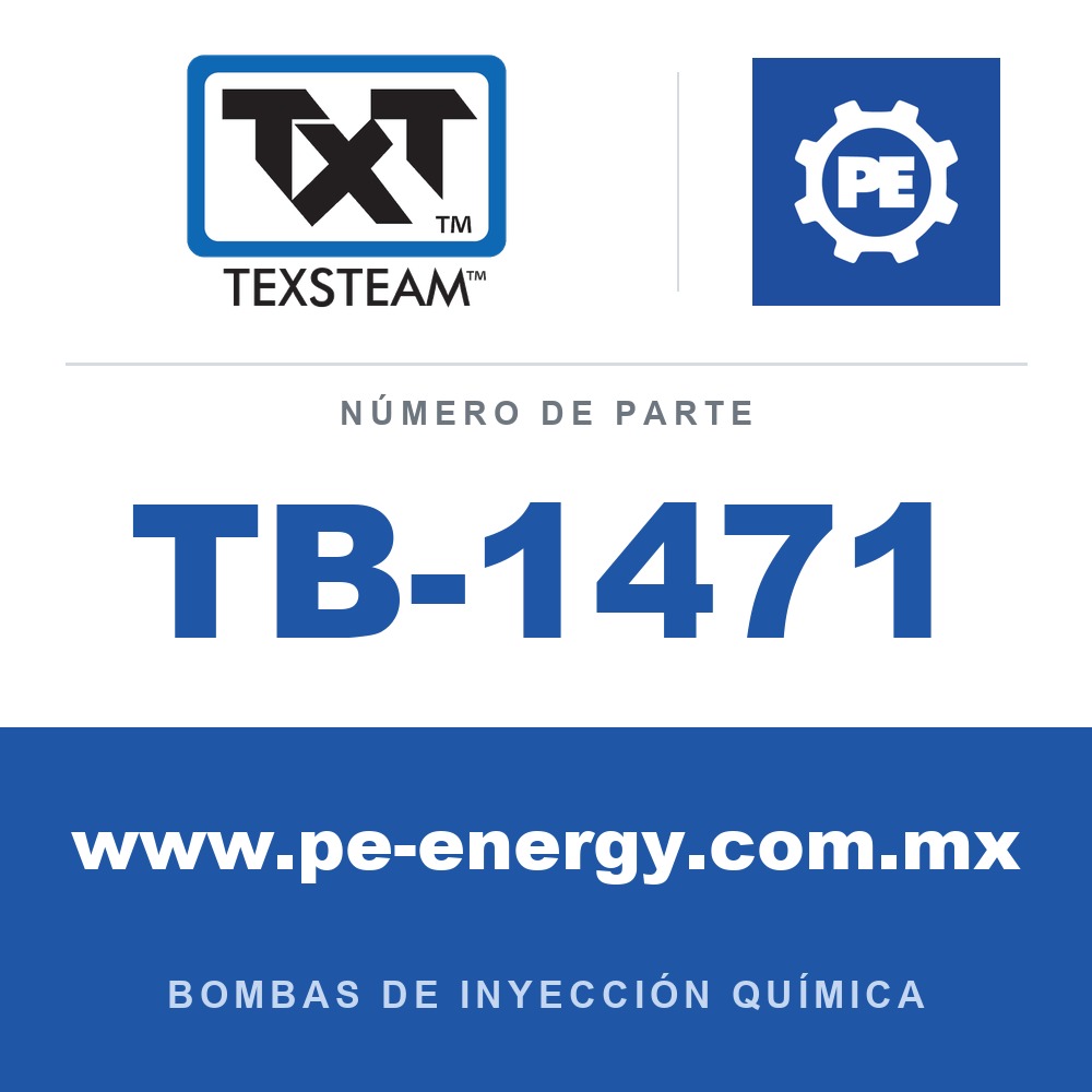 Texsteam TB-1471 - Texsteam TB 1471 - Componente del Cuerpo de Bomba
