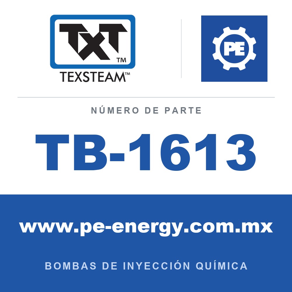 Texsteam TB-1613 - Texsteam TB 1613 - Componente del Cuerpo de Bomba