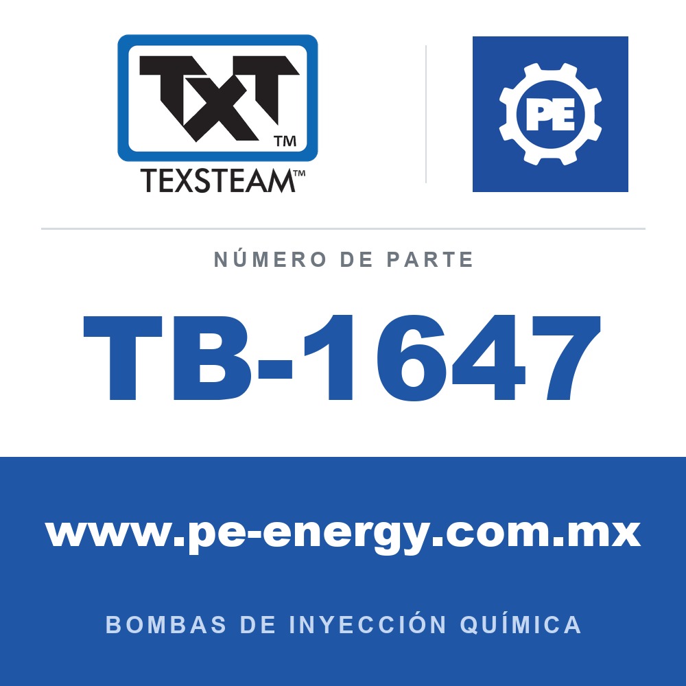 Texsteam TB-1647 - Texsteam TB 1647 - Componente del Cuerpo de Bomba