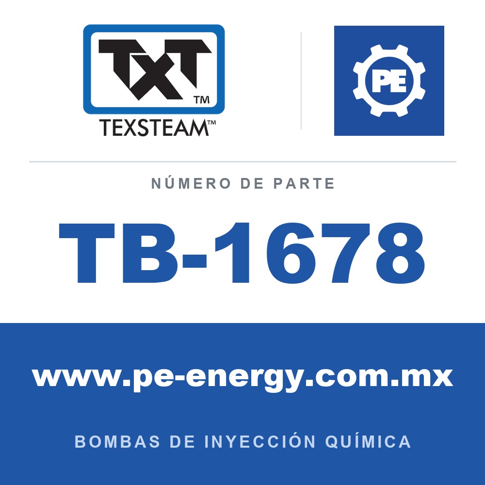 Texsteam TB-1678 - Texsteam TB 1678 - Componente del Cuerpo de Bomba