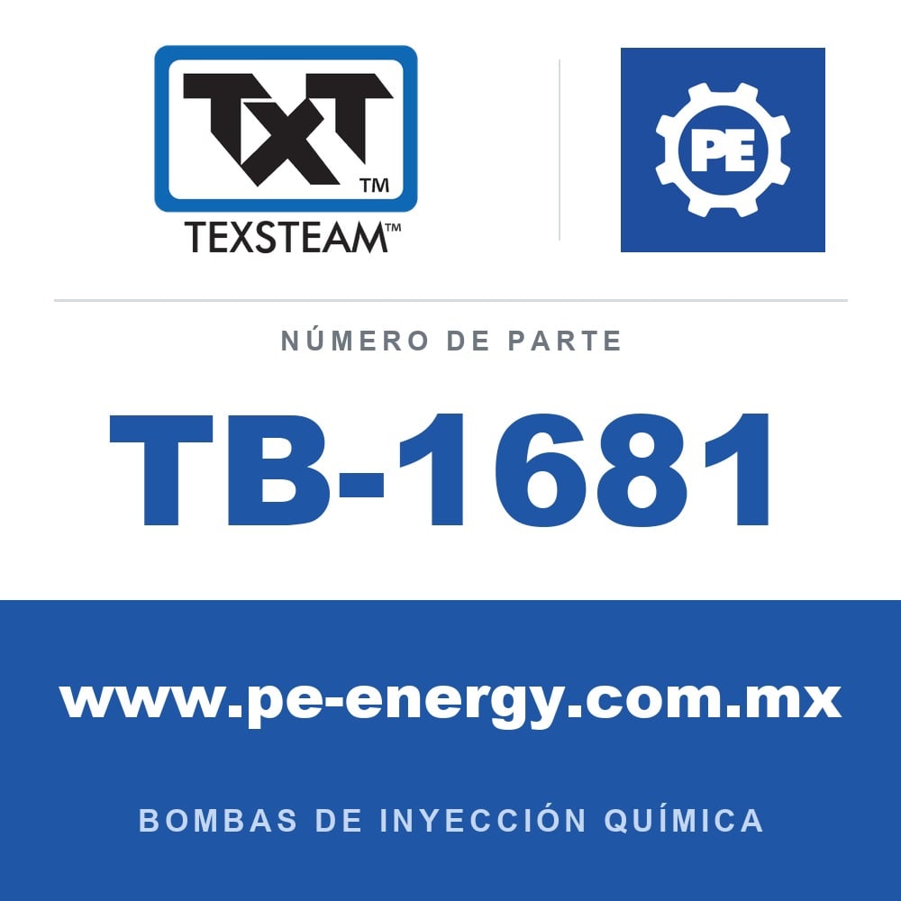 Texsteam TB-1681 - Texsteam TB 1681 - Componente del Cuerpo de Bomba