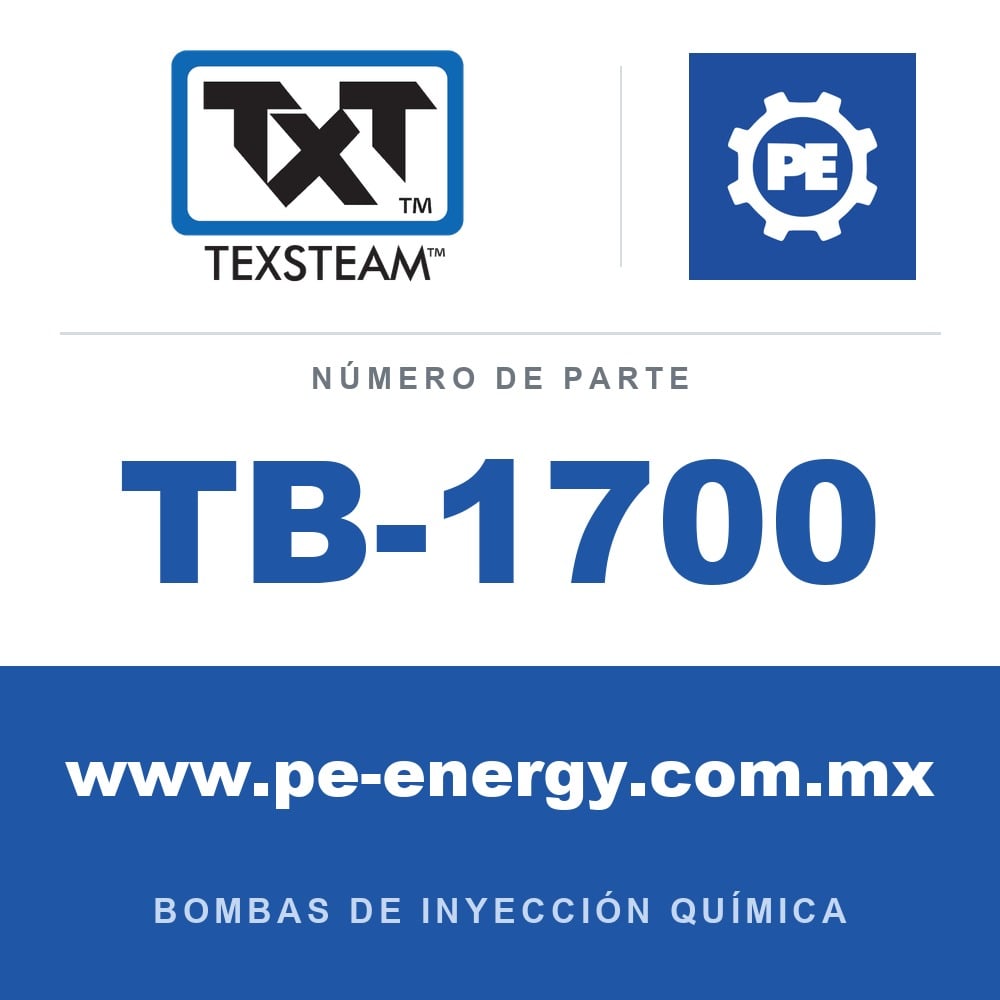 Texsteam TB-1700 - Texsteam TB 1700 - Componente del Cuerpo de Bomba