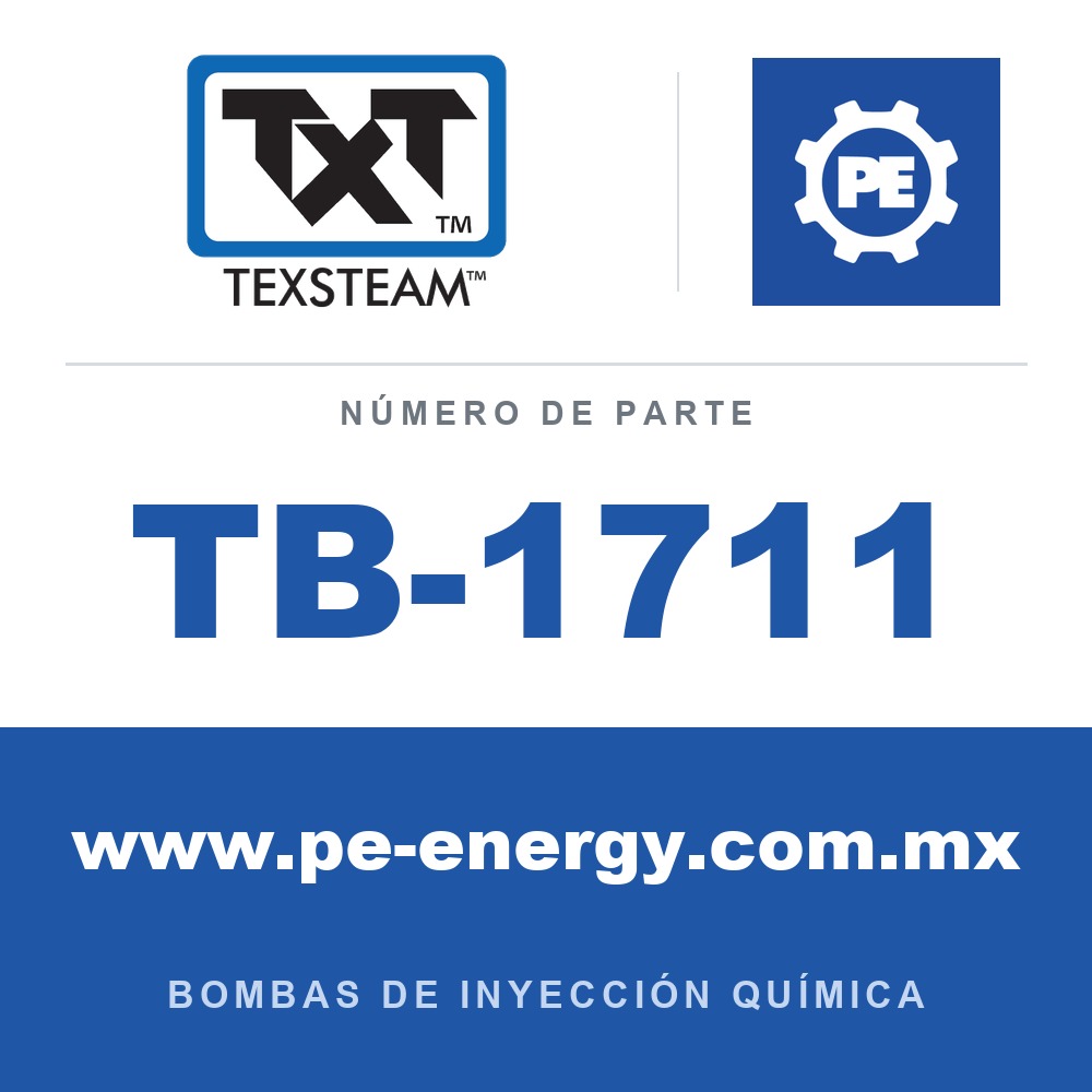 Texsteam TB-1711 - Texsteam TB 1711 - Componente del Cuerpo de Bomba