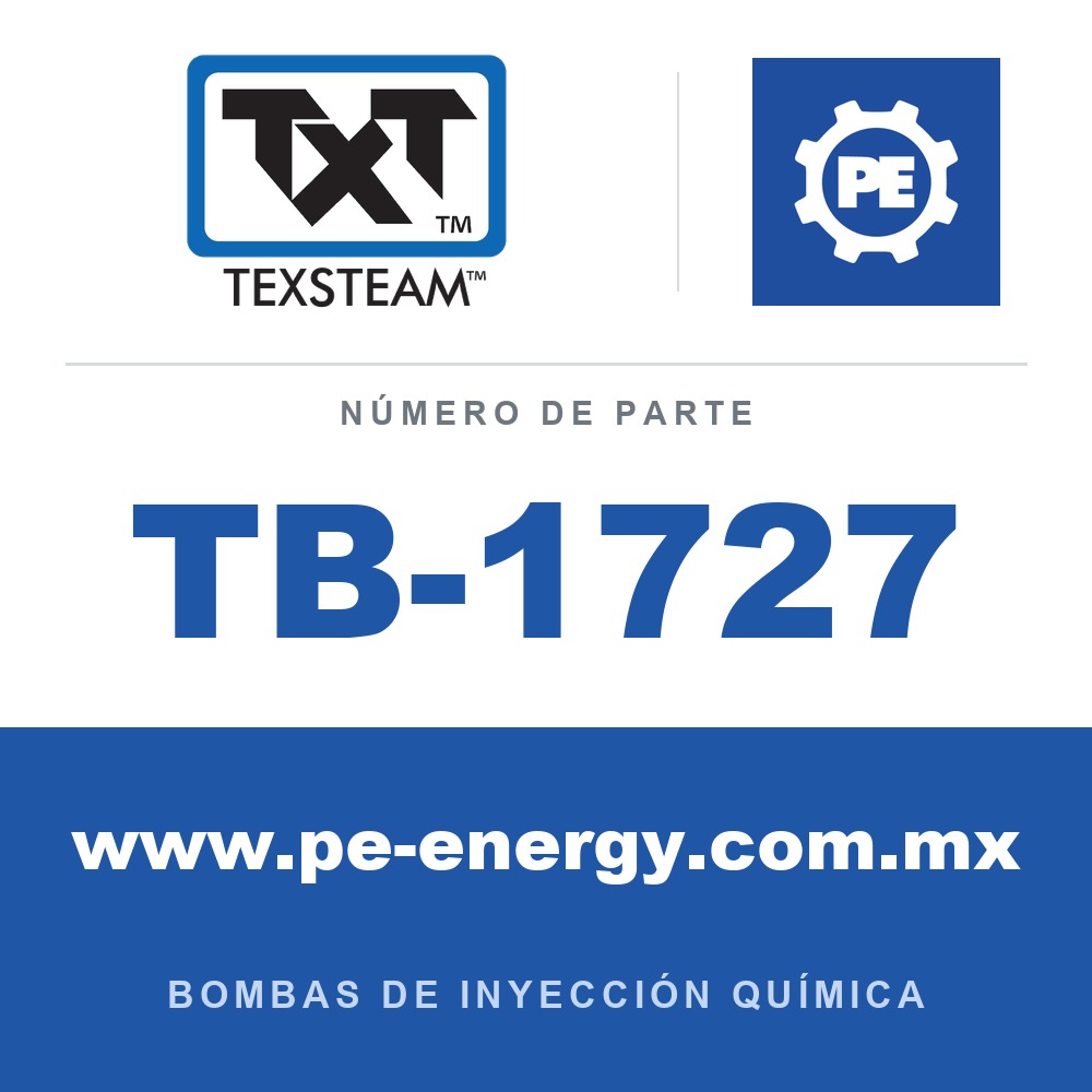 Texsteam TB-1727 - Texsteam TB 1727 - Componente del Cuerpo de Bomba