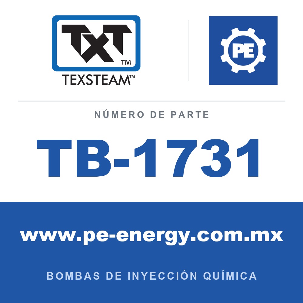 Texsteam TB-1731 - Texsteam TB 1731 - Componente del Cuerpo de Bomba