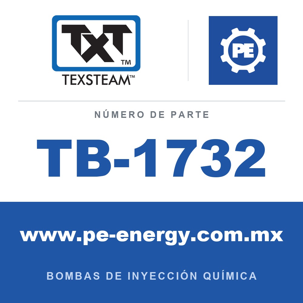 Texsteam TB-1732 - Texsteam TB 1732 - Componente del Cuerpo de Bomba