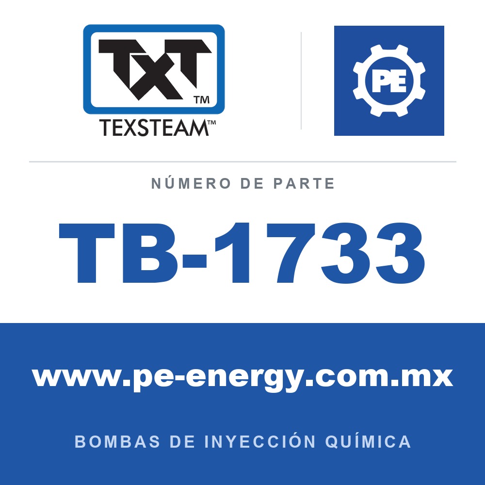 Texsteam TB-1733 - Texsteam TB 1733 - Componente del Cuerpo de Bomba
