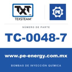 Texsteam TC-0048-7 - Texsteam TC 0048-7 - Cabezal de Bomba para Bomba de Inyección Química