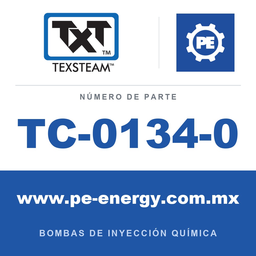 Texsteam TC-0134-0 - Texsteam TC 0134-0 - Cabezal de Bomba para Bomba de Inyección Química
