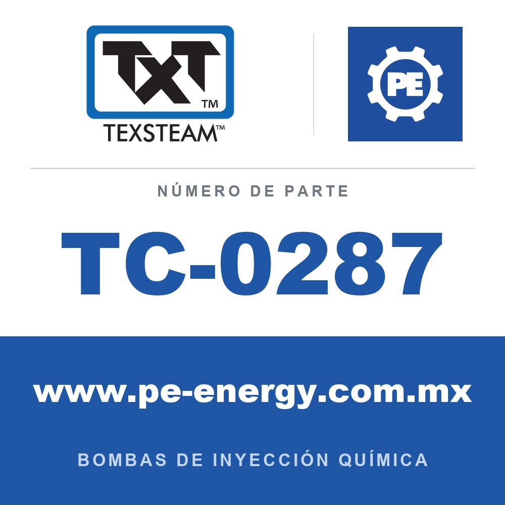 Texsteam TC-0287 - Texsteam TC 0287 - Componente de Ensamble de Bomba