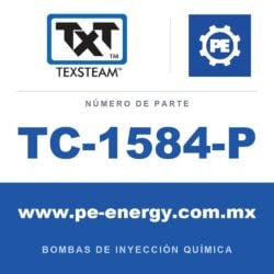 Texsteam TC-1584-P - Texsteam TC 1584-P - Cabezal de Bomba para Bomba de Inyección Química