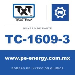 Texsteam TC-1609-3 - Texsteam TC 1609-3 - Cabezal de Bomba para Bomba de Inyección Química