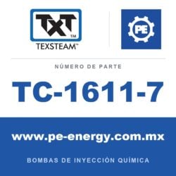 Texsteam TC-1611-7 - Texsteam TC 1611-7 - Cabezal de Bomba para Bomba de Inyección Química