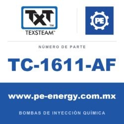 Texsteam TC-1611-AF - Texsteam TC 1611-AF - Cabezal de Bomba para Bomba de Inyección Química