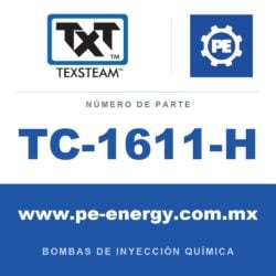 Texsteam TC-1611-H - Texsteam TC 1611-H - Cabezal de Bomba para Bomba de Inyección Química